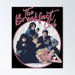 The Breakfast Club T Shirt - Distressed Poster