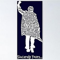 The Breakfast Club - Sincerely Yours - White Poster