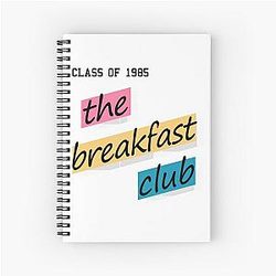 The Breakfast Club 1980s Spiral Notebook