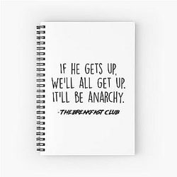 The Breakfast Club Anarchy Spiral Notebook
