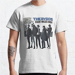 The Byrds Men's Swirly - Byrds Eigth Mikes High Classic Classic T-Shirt