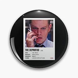 Music Vintage The Departed Minimalist Poster Gangs Of New York Pin