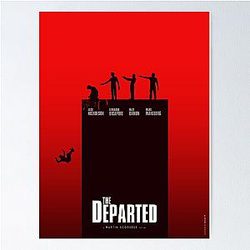 The Departed Movie Minimalist poster  Poster