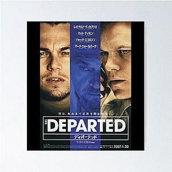 Mens Funny Japanese The Departed Leonardo Dicaprio Poster