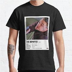 Music Vintage Retro The Departed Minimalist Poster Movies Classic T-Shirt
