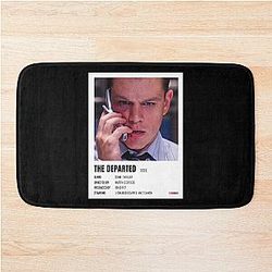 Music Vintage The Departed Minimalist Poster Gangs Of New York Bath Mat
