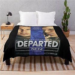 Mens Funny Japanese The Departed Leonardo Dicaprio Throw Blanket