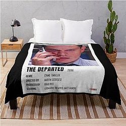 Music Vintage The Departed Minimalist Poster Gangs Of New York Throw Blanket