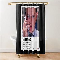 Music Vintage The Departed Minimalist Poster Gangs Of New York Shower Curtain