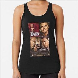 Funny Men The Departed Supporting Fighting Racerback Tank Top