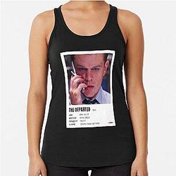 Music Vintage The Departed Minimalist Poster Gangs Of New York Racerback Tank Top
