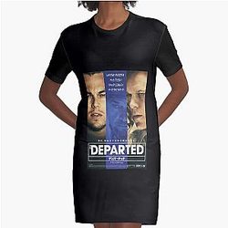 Mens Funny Japanese The Departed Leonardo Dicaprio Graphic T-Shirt Dress