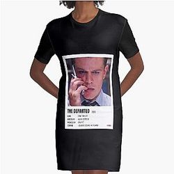 Music Vintage The Departed Minimalist Poster Gangs Of New York Graphic T-Shirt Dress