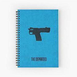 The Departed minimalist Spiral Notebook