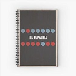 The Departed minimalist Spiral Notebook