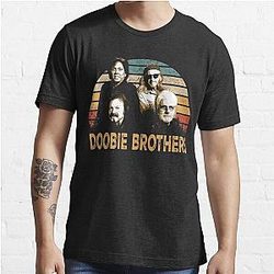 Doobie Grooves Vintage-Inspired Tee con los miembros legendarios de la camiseta esencial de la banda