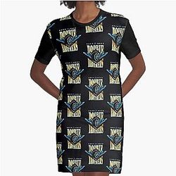The Doobie Vintage - El vestido de camiseta gráfica Doobie Tour