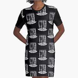 The Doobie Vintage - El vestido de camiseta gráfica Doobie Tour