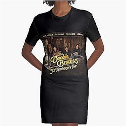 50 años Aniversario Doobie Tee Graphic T-Shirt Vestido