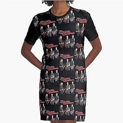The Doobie Vintage - El vestido de camiseta gráfica Doobie Tour