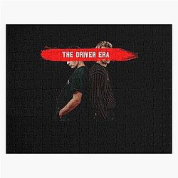 Music Vintage Retro The Driver Era Black And Red Design Funny Graphic Gift Jigsaw Puzzle