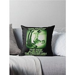 Vintage Girlfriend The Driver Era Throw Pillow