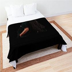 Music Vintage Retro The Driver Era Black And Red Design Funny Graphic Gift Comforter
