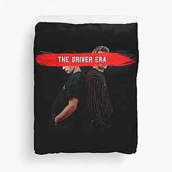 Music Vintage Retro The Driver Era Black And Red Design Funny Graphic Gift Duvet Cover