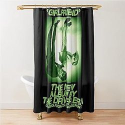 Vintage Girlfriend The Driver Era Shower Curtain