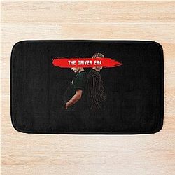 Music Vintage Retro The Driver Era Black And Red Design Funny Graphic Gift Bath Mat