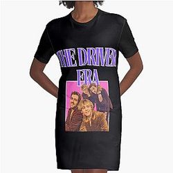 The driver era retro vintage design Graphic T-Shirt Dress