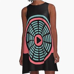 For music lovers The equalizer A-Line Circle Dress