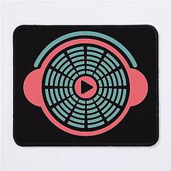For music lovers The equalizer in a circle Mousepad