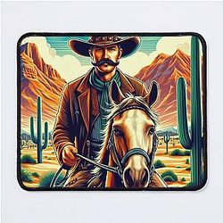 Saddle Up for Justice Ride with The Equalizer Mouse Pad