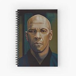 Denzel Washington The Equalizer Painting Spiral Notebook