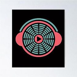 For music lovers the equalizer in a circle Poster