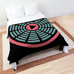 For the music lover The equalizer in a circle Comforter