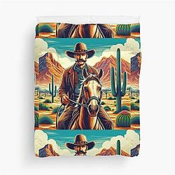 Saddle Up for the Equalizer Duvet Cover