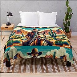 Saddle up for the Equalizer Throw Blanket