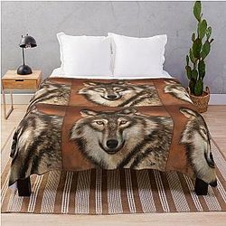 Equinox Wolf The Throw Blanket