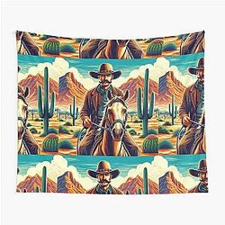 Saddle Up for Justice: Rider with the Equalizer Tapestry