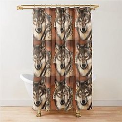 Equinox Wolf The Shower Curtain