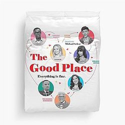 The Good Place Falsettos Duvet Cover
