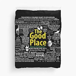 The Good Place Memorable Quotes Duvet Cover