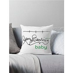 Jeremy Bearimy Baby inspired by the Good Place Throw Pillow
