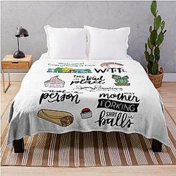 The Good Place TV Show Art Throw Blanket