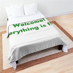 Welcome! Everything is fine The Good Place Comforter