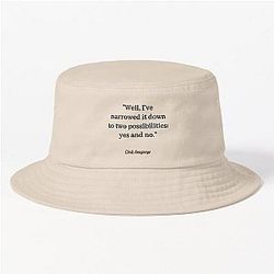 Well I've narrowed it down to yes or no Chidi Anagonye The Good Place Bucket Hat