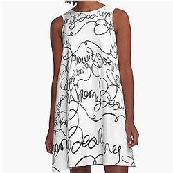 Jeremy Bearimy Pattern The Good Place Aline Dress