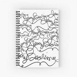 Jeremy Bearimy Pattern The Good Place Spiral Notebook